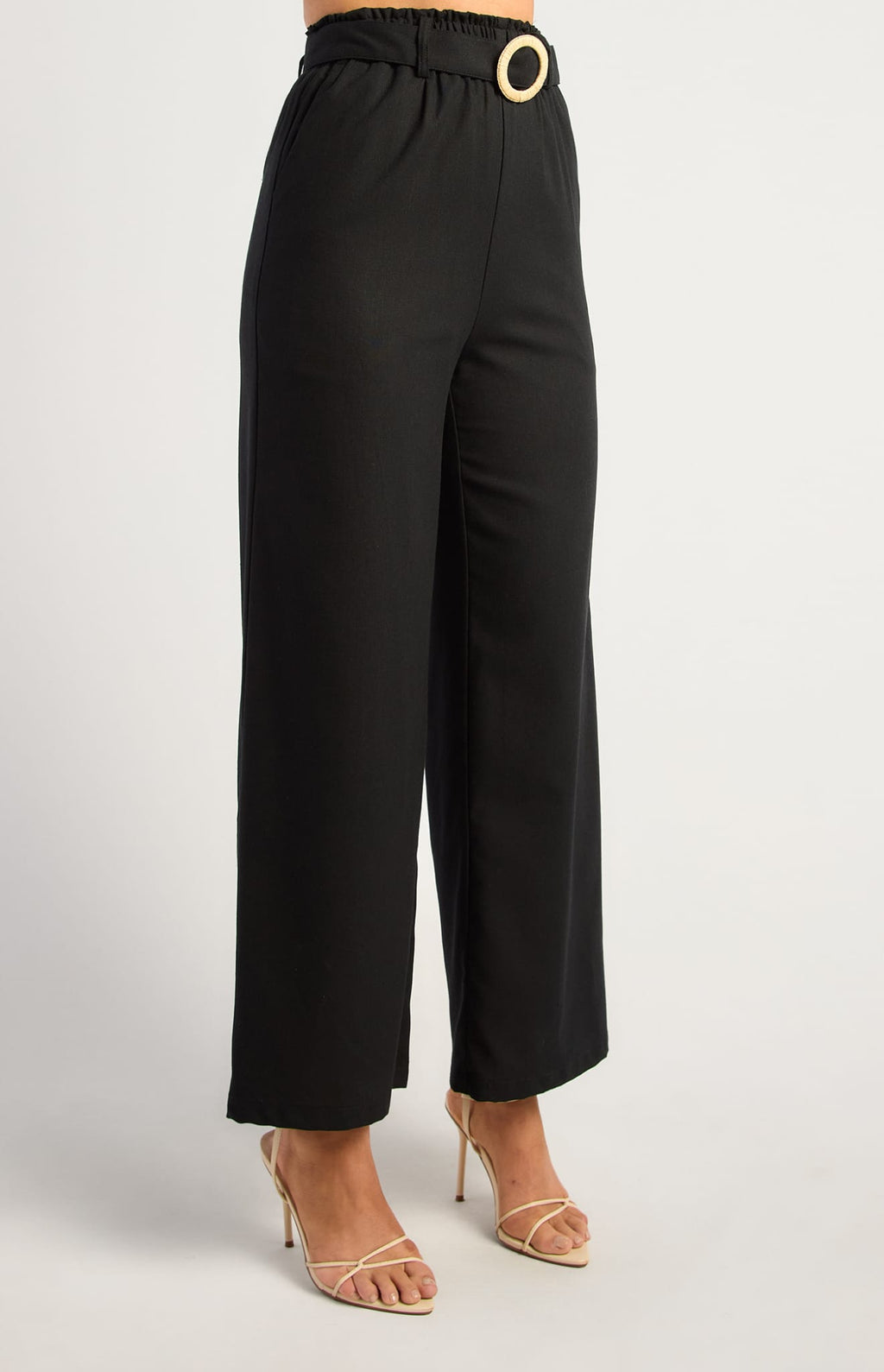 Rattan Buckle Straight Leg Pants (WPA330B)